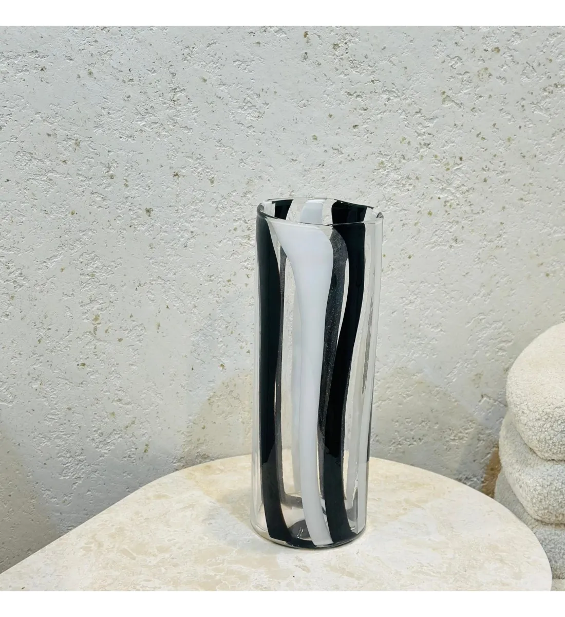 مزهرية زجاجية من أتلانتيك فورست 40×14×14سم 
