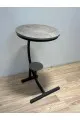 طاولة قهوه مفرد خشب -معدن 45×45-60سم