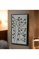 لوحه زينة حائط جبس اطار اسود (ماكس)100×180سم (المنتج تفصيل )