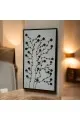 لوحه زينة حائط جبس اطار اسود (ماكس)100×180سم (المنتج تفصيل )