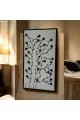 لوحه زينة حائط جبس اطار اسود (ماكس)100×180سم (المنتج تفصيل )