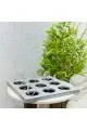لعبة تيك تاك تو ديكور من الخشب ملبس جلد -40×40×10سم 