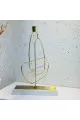 شمعدان بتصميم عصري حديد قاعده رخام 45×30×10سم 