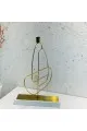 شمعدان بتصميم عصري حديد قاعده رخام 45×30×10سم 