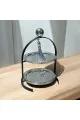 إستاند حلا مزدوج شيال فضي 2دور 24×14×14سم 