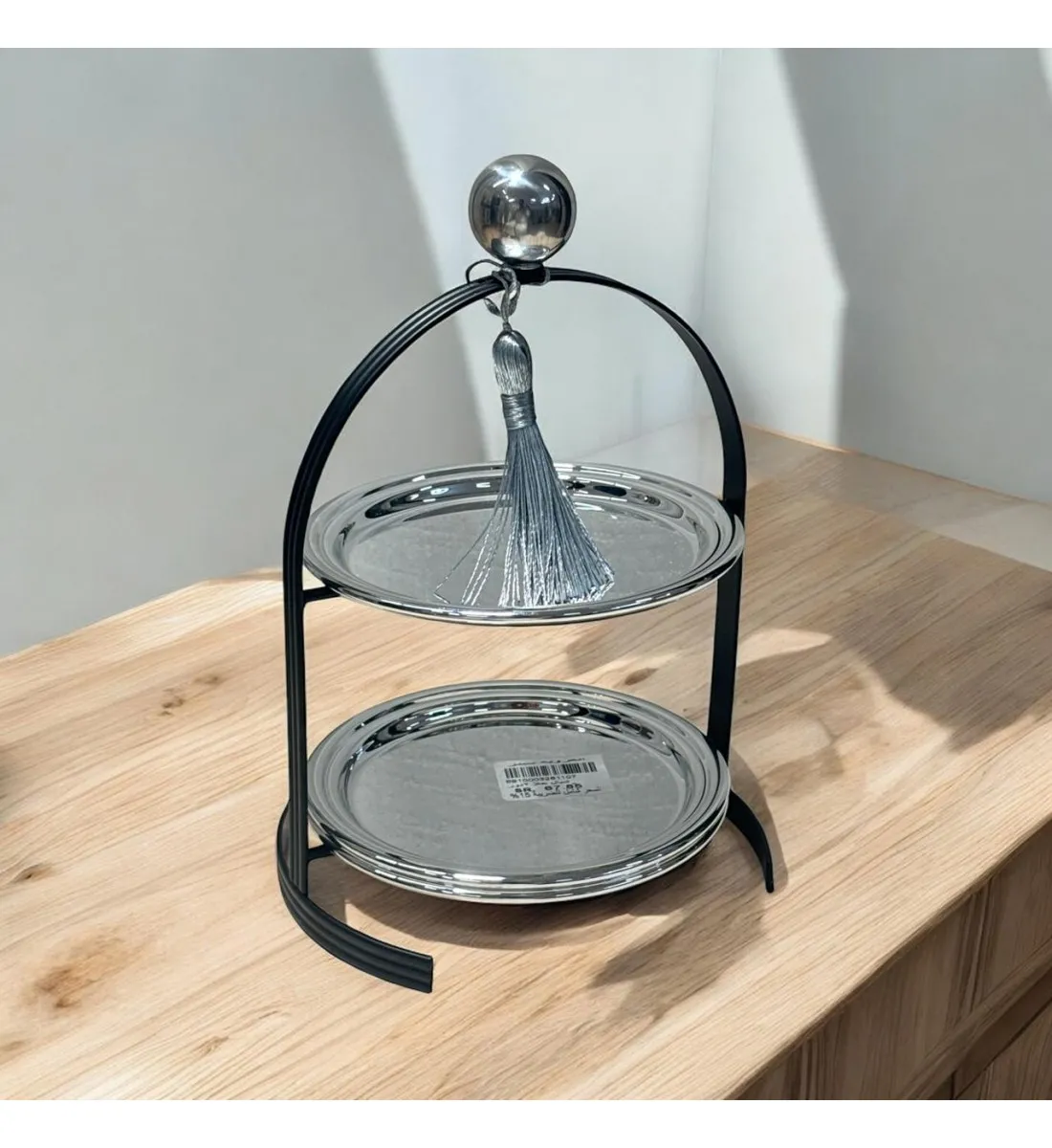 إستاند حلا مزدوج شيال فضي 2دور 24×14×14سم 