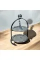 إستاند حلا مزدوج شيال فضي 2دور 24×14×14سم 