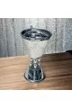 مبخرة ستيل   فضي18×9×9سم 