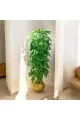 شجر زينة صناعي مع مركن ذهبي 175سم 