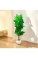 شجر زينة صناعي مع مركن ابيض 175سم 