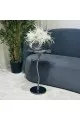 طاولة خدمة وردة - أسود