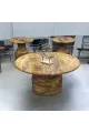طاولة تقديم مع 2 جانبيه