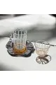طقم كاسات وفناجين مع الصحن 18قطعه