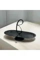 صحن تقديم استانلس استيل بقاعدة 32×16×23سم 