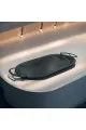 صحن تقديم استانلس استيل 40×20×2سم 