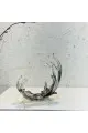 قطعة ديكور كرستال بقاعدة كرستال 26×22×11سم 