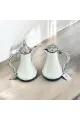 طقم ترمس شاي وقهوة  ابيض كروم 2قطع 