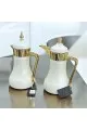 طقم ترامس رغد 2قطع ابيض مذهب 