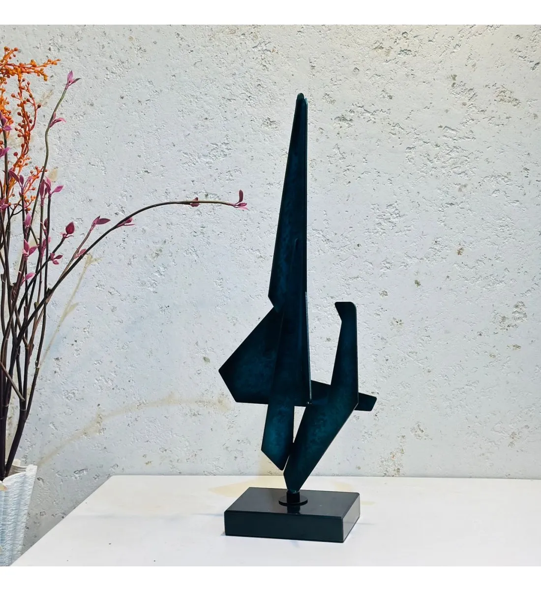 زينة ديكور بتصميم نحت  تجريدي - 51×20×10سم 