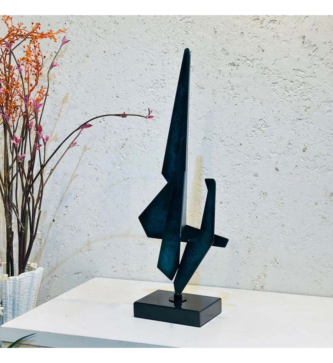 زينة ديكور بتصميم نحت  تجريدي - 51×20×10سم 