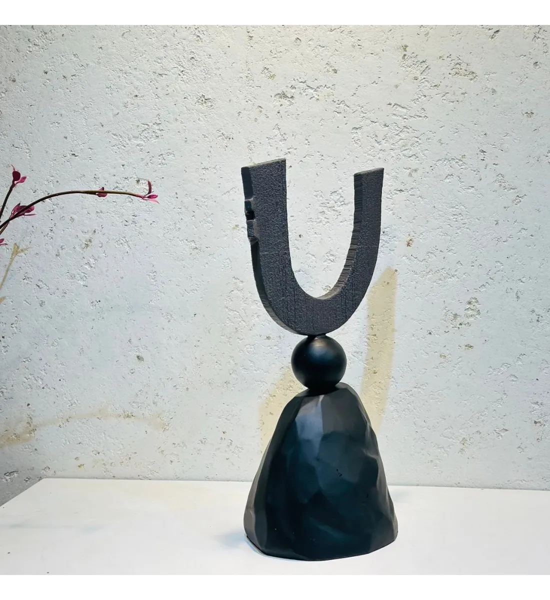 زينة ديكور بتصميم نحت  تجريدي - 40×18×16سم 