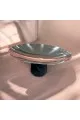 صحن تقديم من الاستانلس استيل  وقاعده مقاس 32×32×13سم 