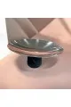 صحن تقديم من الاستانلس استيل  وقاعده مقاس 32×32×13سم 