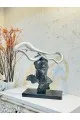 زينة ديكور بتصميم نحت  تجريدي قاعده رخام  -46×44×16سم