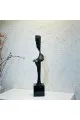 زينة ديكور بتصميم نحت  تجريدي قاعده رخام  -55×10×10سم