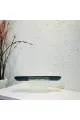 ستاند تقديم اسود كبير بقاعدة شفافة 34×8×12سم