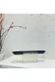 ستاند تقديم اسود كبير بقاعدة شفافة 34×8×12سم