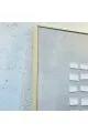 لوحة اطار خشبي قماش جبسية تصميم انيق 100×100سم 