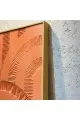 لوحة اطار خشبي فلين  تصميم انيق  100×100سم 