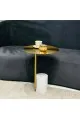 طاولة خدمة  حديد بقاعده رخام  40×40×56سم 