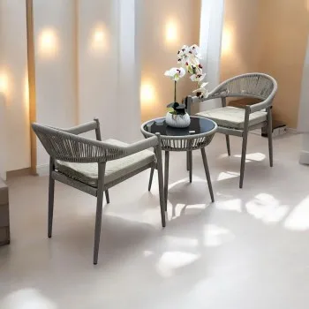 طقم طاولة شاي 2 كرسي مع طاوله