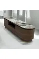   طاولة شاشة بلازما خشب سطح سيراميك 179×42×45سم 