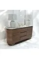 دولاب بوفيه خشب سطح سيراميك 160×42×78سم  