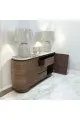 دولاب بوفيه خشب سطح سيراميك 160×42×78سم  