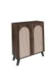 دولاب احذيه ماليزي بني غامق  2 باب مقاس 80*34*96 سم 
