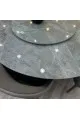 طقم طاولة طعام من الرخام6كراسي – 130×130×75سم – رمادي ملون
