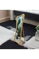 مرآة بإطار خشب بيج من رضا - 70×170سم 