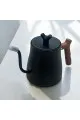 ابريق تحضير القهوه المختصه استانلس 1500مل ممسك خشبي 
