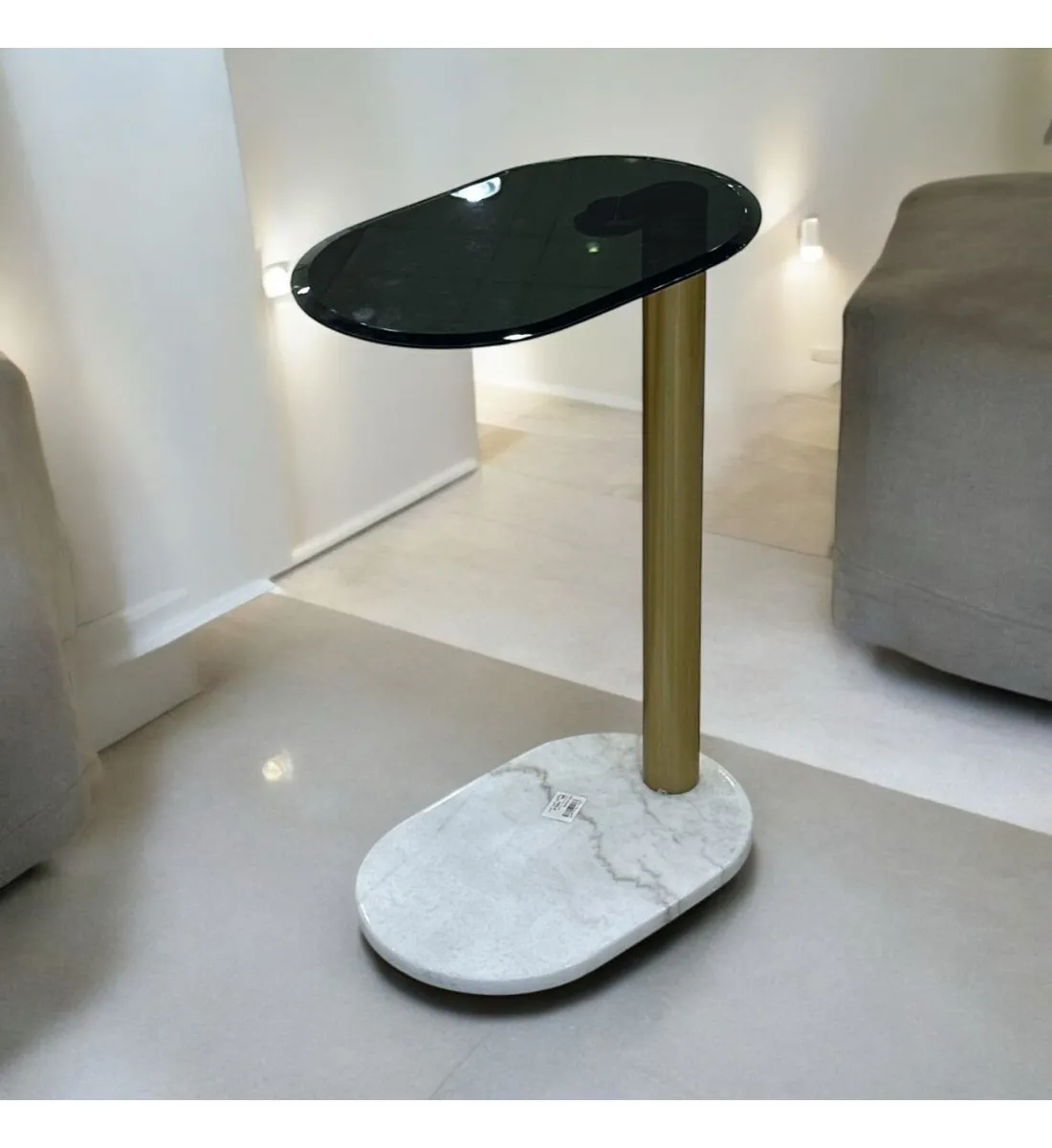 طاولة خدمة فردية –سطح  أسود – 57x37x24 سم