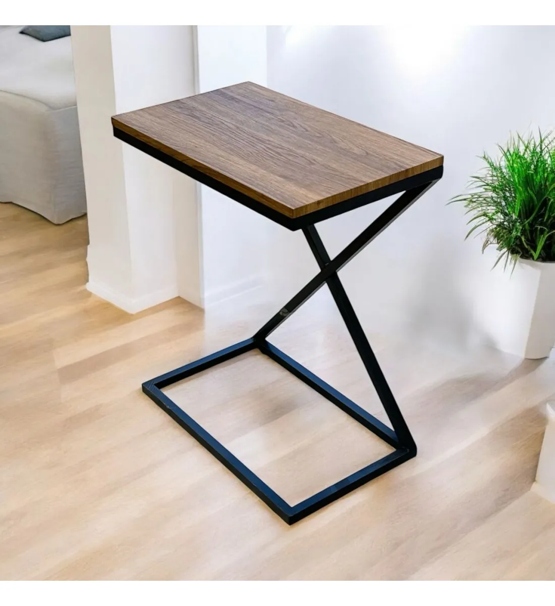 طاولة شاي خدمة مفرد بني 60x30x50 سم