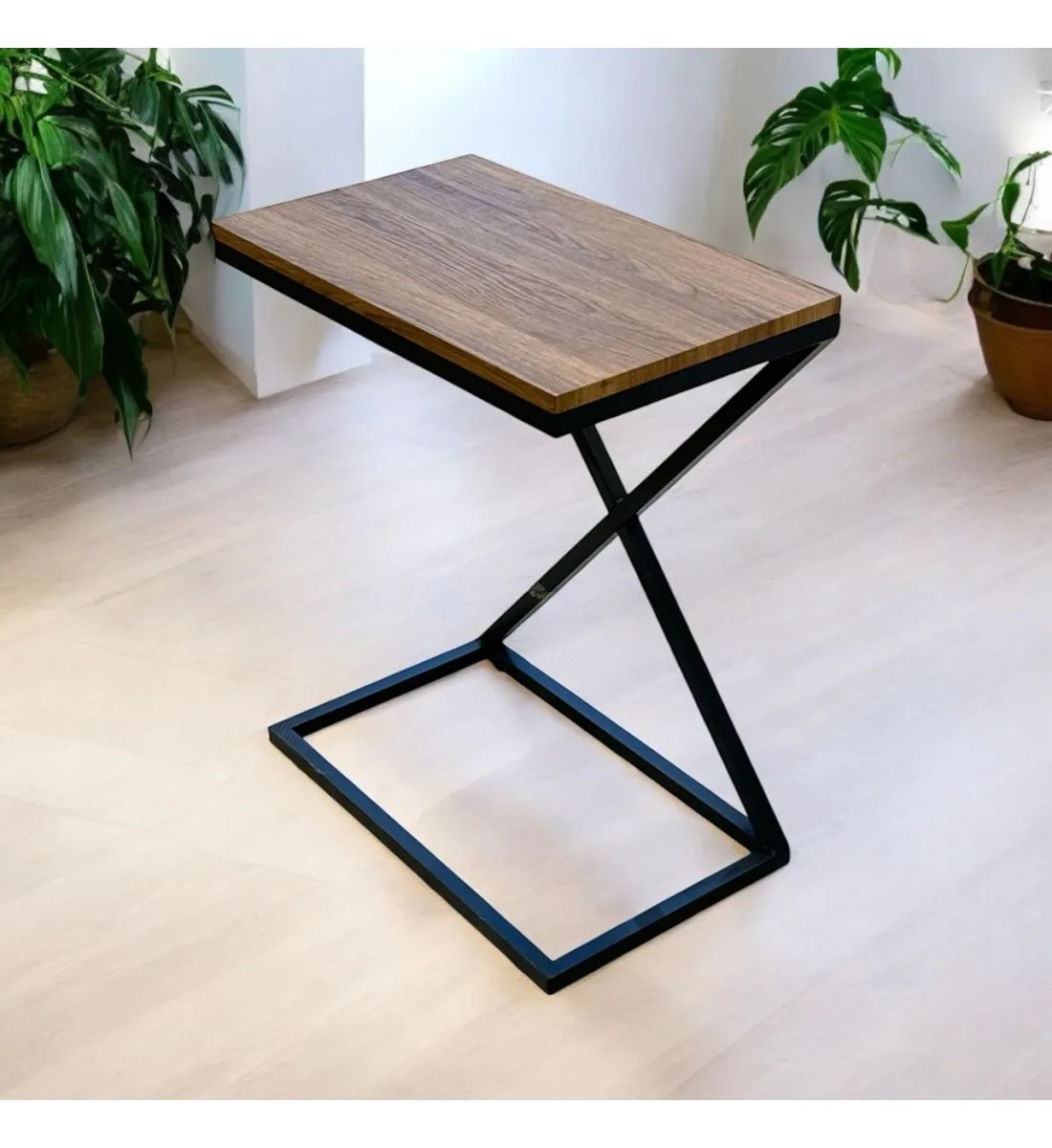 طاولة شاي خدمة مفرد بني 60x30x50 سم