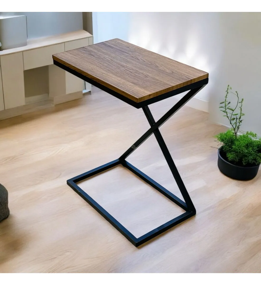 طاولة شاي خدمة مفرد بني 60x30x50 سم
