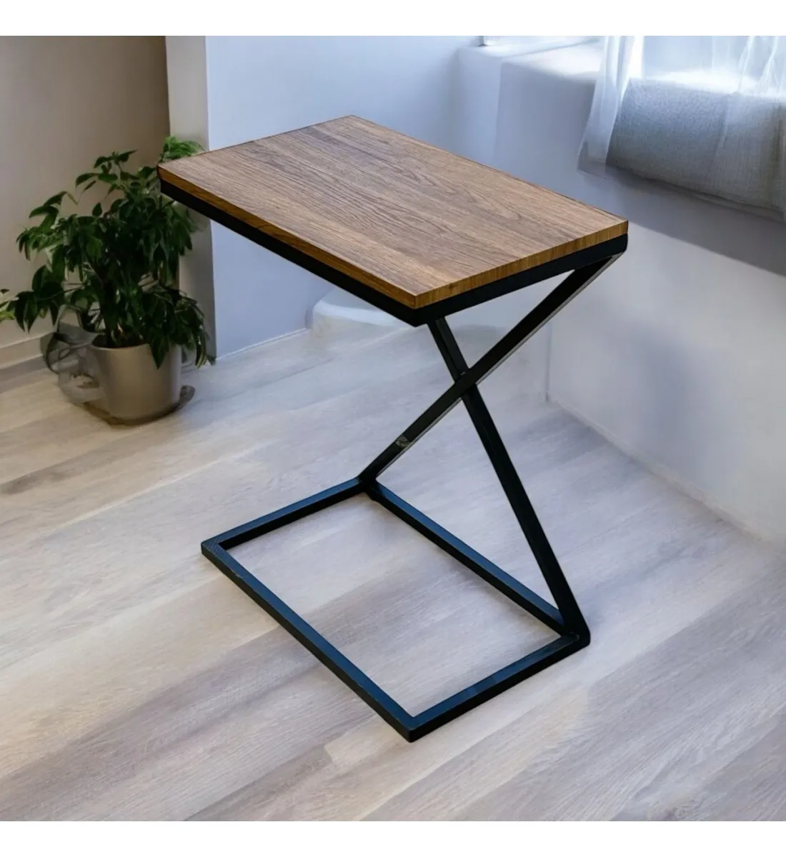 طاولة شاي خدمة مفرد بني 60x30x50 سم