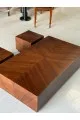 طقم طاولات تقديم  5قطع قشرة الجوز 