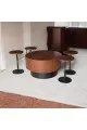 طقم طاولات تقديم  5قطع سطح قشرة الجوز