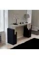 مدخل بديل رخام سطح بديل الرخام بيج  علي اسود 140×40×90سم (منتج تفصيل ) 